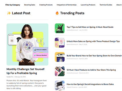 1 Blog post and trending list