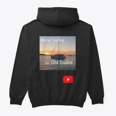 Motor sailing for Old Dudes Merch.